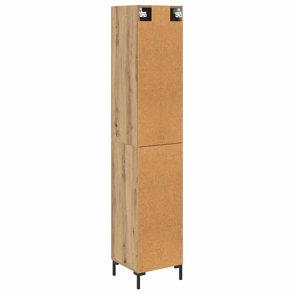 vidaXL Highboard Artisan Oak 34.5 x 34 x 180 cm Engineered Wood