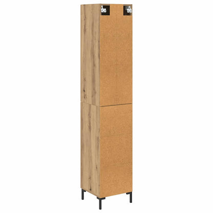 vidaXL Highboard Artisan Oak 34.5 x 34 x 180 cm Engineered Wood