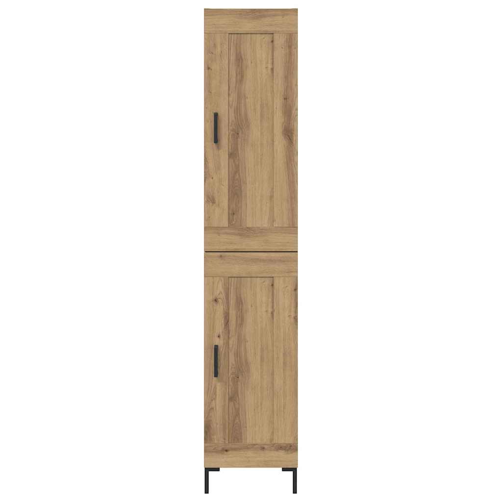 vidaXL Highboard Artisan Oak 34.5 x 34 x 180 cm Engineered Wood