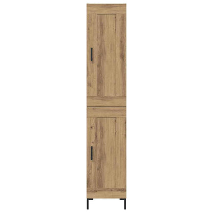 vidaXL Highboard Artisan Oak 34.5 x 34 x 180 cm Engineered Wood