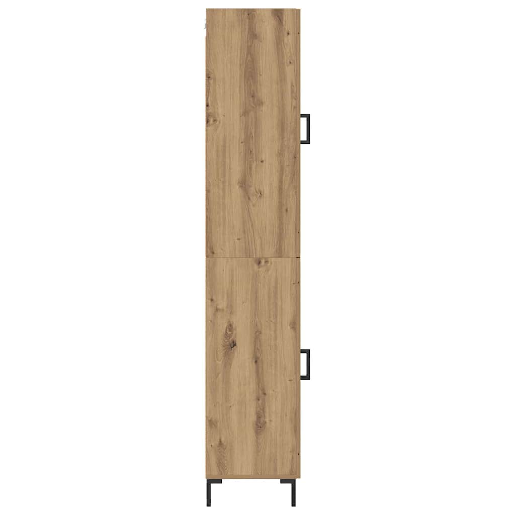 vidaXL Highboard Artisan Oak 34.5 x 34 x 180 cm Engineered Wood