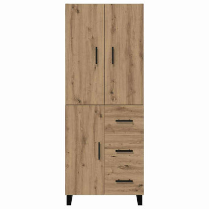vidaXL Highboard with Drawer 2 pcs Artisan Oak 69.5 x 34 x 180 cm