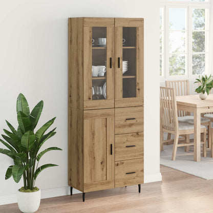 vidaXL Highboard 2 pcs Artisan Oak 69.5 x 34 x 180 cm Engineered Wood
