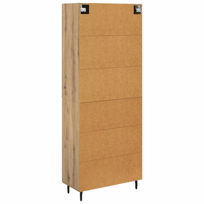 vidaXL Highboard 2 pcs Artisan Oak 69.5 x 34 x 180 cm Engineered Wood