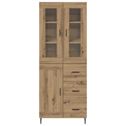 vidaXL Highboard 2 pcs Artisan Oak 69.5 x 34 x 180 cm Engineered Wood