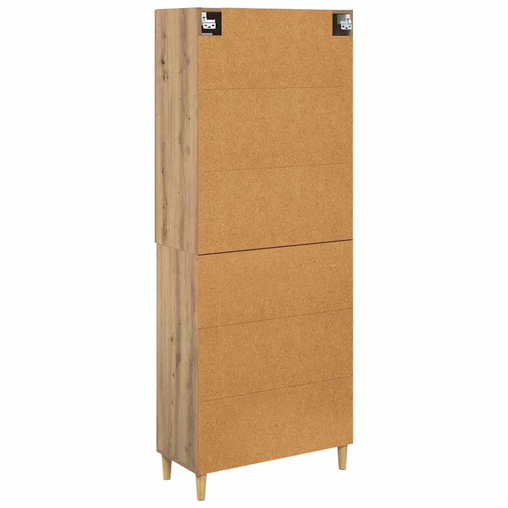 vidaXL Highboard Artisan Oak 69.5 x 34 x 180 cm