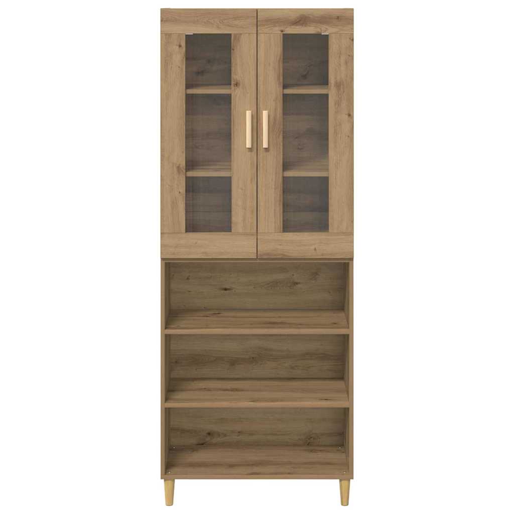 vidaXL Highboard Artisan Oak 69.5 x 34 x 180 cm