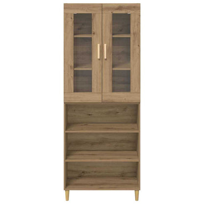 vidaXL Highboard Artisan Oak 69.5 x 34 x 180 cm
