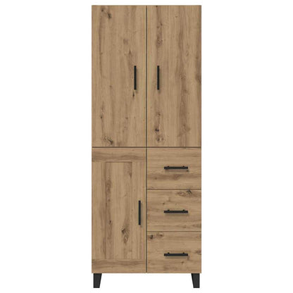 vidaXL Highboard with Drawer 2 pcs Artisan Oak 69.5 x 34 x 180 cm