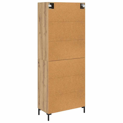 vidaXL Highboard 2 pcs Artisan Oak 69.5 x 34 x 180 cm Engineered Wood