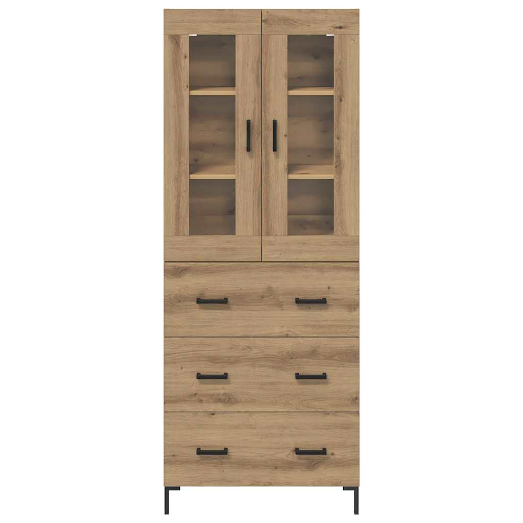 vidaXL Highboard 2 pcs Artisan Oak 69.5 x 34 x 180 cm Engineered Wood