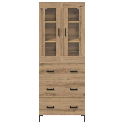 vidaXL Highboard 2 pcs Artisan Oak 69.5 x 34 x 180 cm Engineered Wood