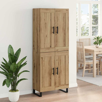 vidaXL Highboard Artisan Oak 69.5 x 34 x 180 cm Engineered Wood
