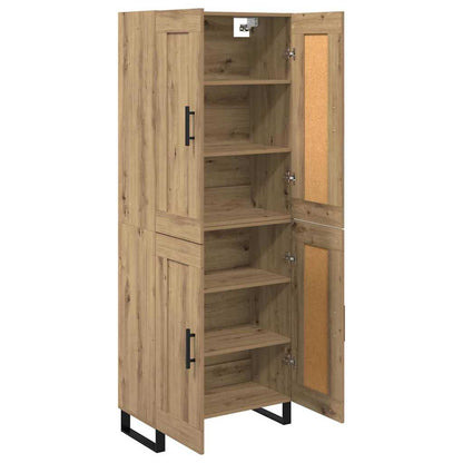 vidaXL Highboard Artisan Oak 69.5 x 34 x 180 cm Engineered Wood