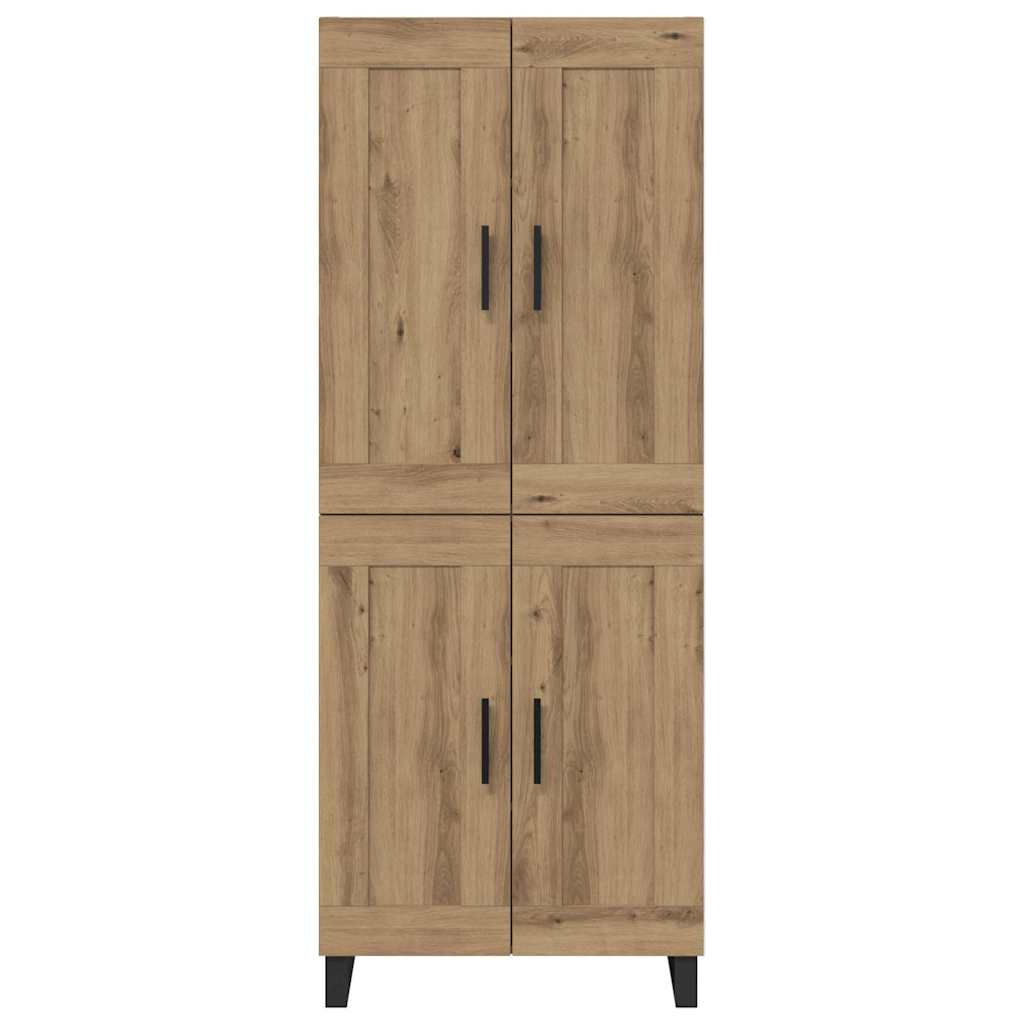 vidaXL Highboard Artisan Oak 69.5 x 34 x 180 cm Engineered Wood