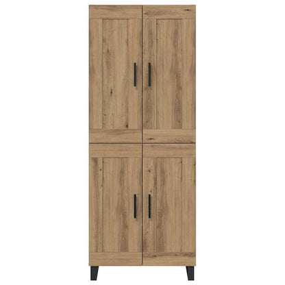 vidaXL Highboard Artisan Oak 69.5 x 34 x 180 cm Engineered Wood