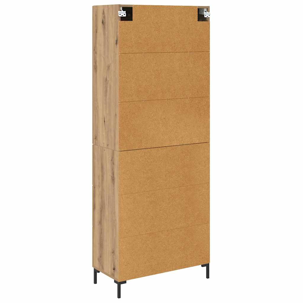 vidaXL Highboard 2 pcs Artisan Oak 69.5 x 34 x 180 cm Engineered Wood
