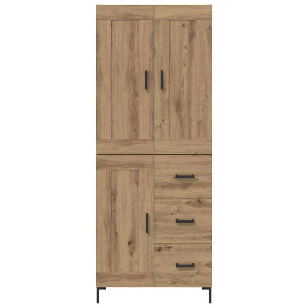 vidaXL Highboard 2 pcs Artisan Oak 69.5 x 34 x 180 cm Engineered Wood