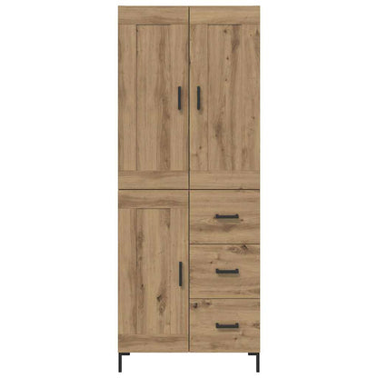 vidaXL Highboard 2 pcs Artisan Oak 69.5 x 34 x 180 cm Engineered Wood