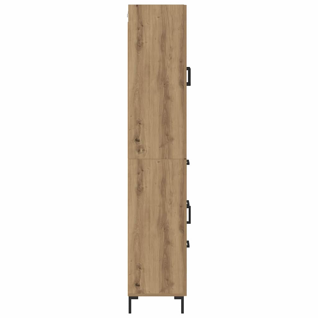 vidaXL Highboard 2 pcs Artisan Oak 69.5 x 34 x 180 cm Engineered Wood
