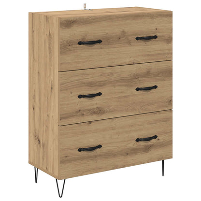 vidaXL Highboard with Drawer 2 pcs Artisan Oak Engineered Wood