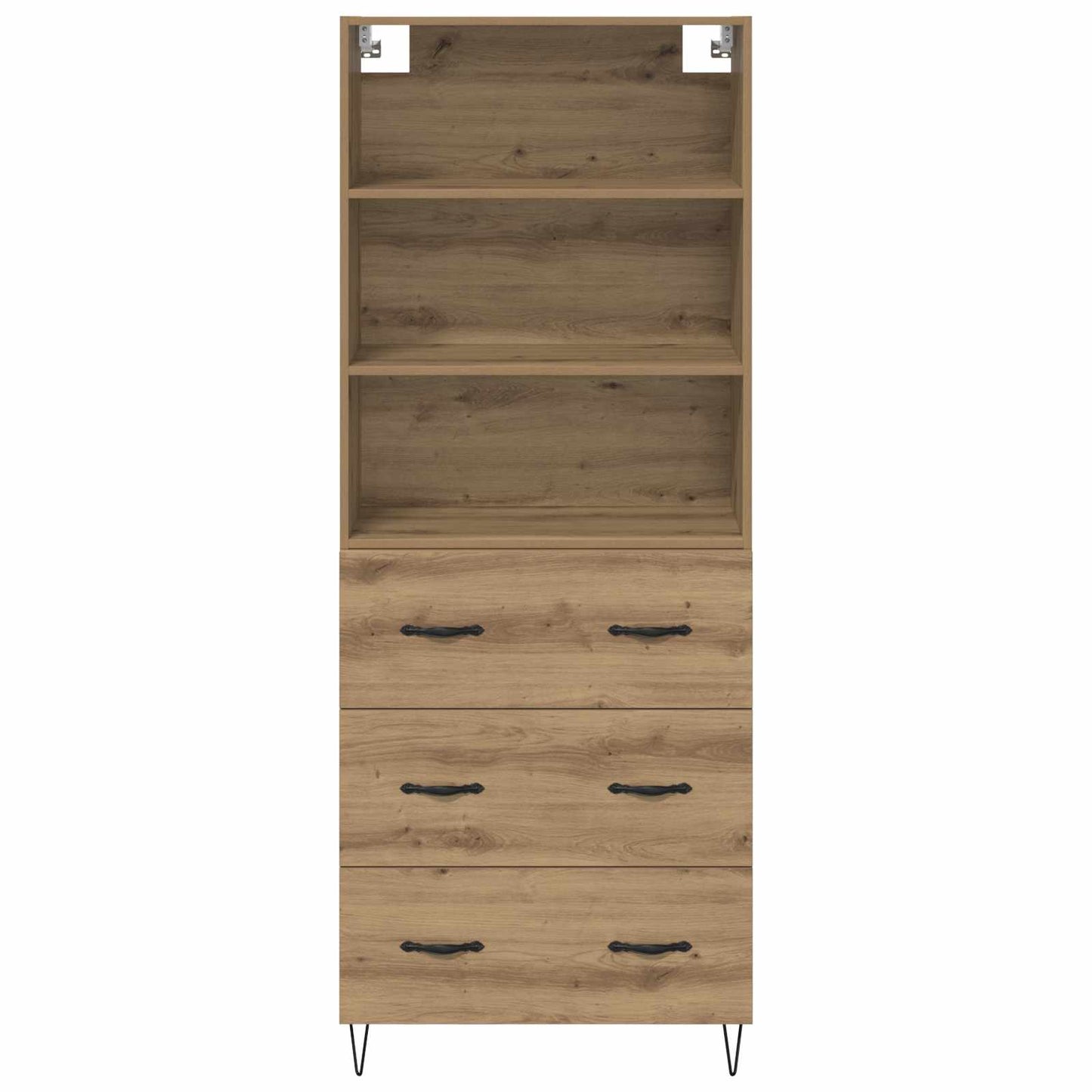 vidaXL Highboard with Drawer 2 pcs Artisan Oak Engineered Wood