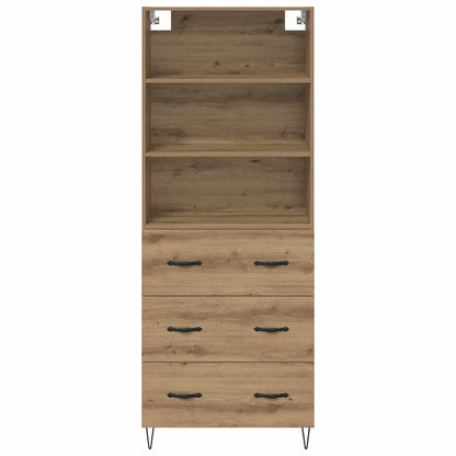 vidaXL Highboard with Drawer 2 pcs Artisan Oak Engineered Wood
