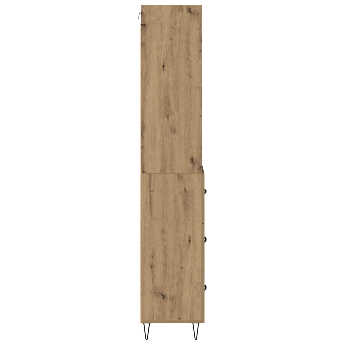 vidaXL Highboard with Drawer 2 pcs Artisan Oak Engineered Wood
