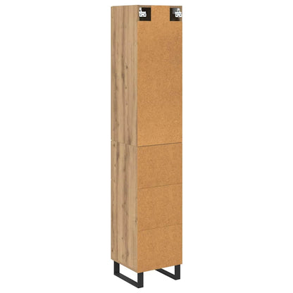 vidaXL Highboard Artisan Oak 34.5 x 34 x 180 cm Engineered Wood