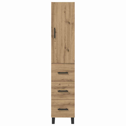 vidaXL Highboard Artisan Oak 34.5 x 34 x 180 cm Engineered Wood