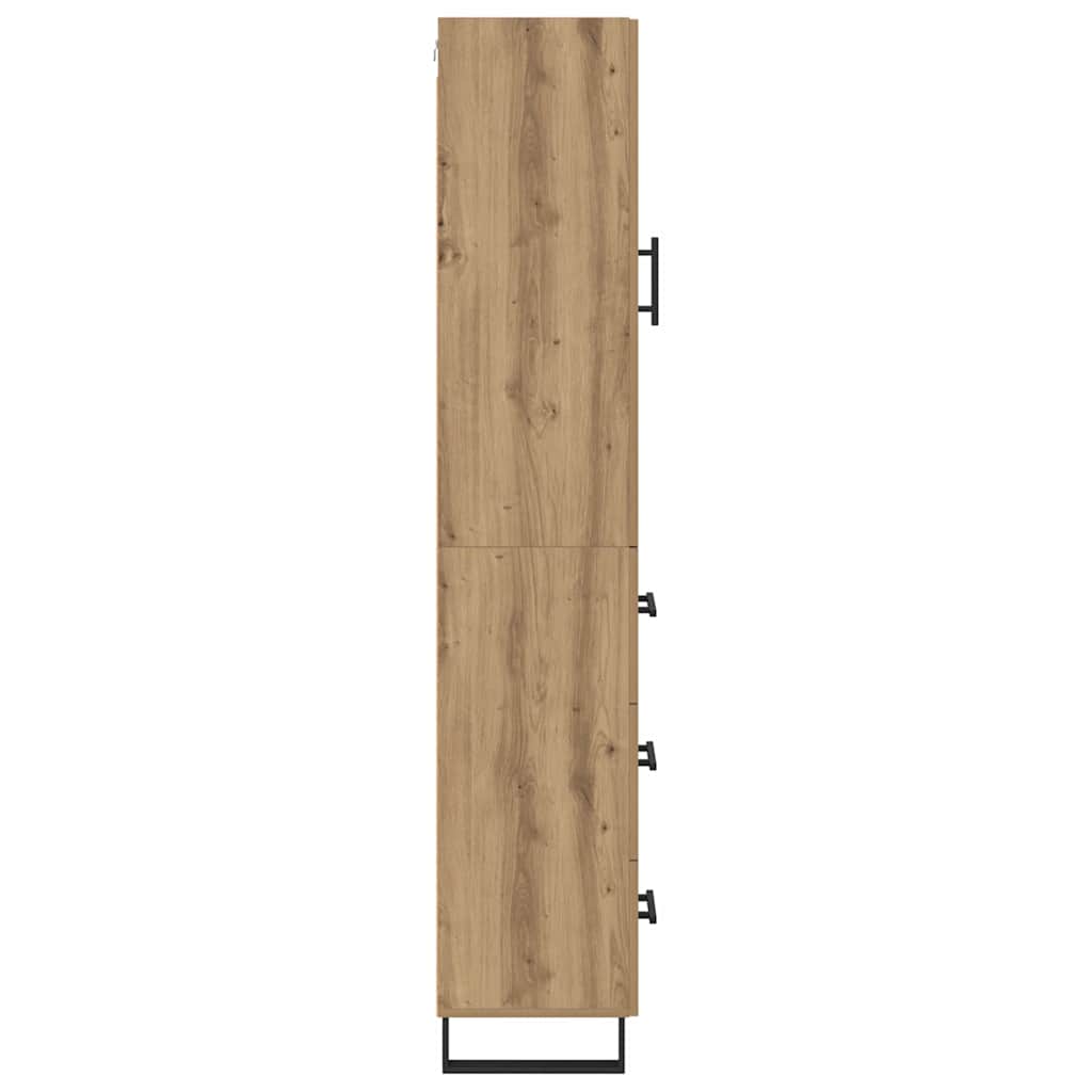 vidaXL Highboard Artisan Oak 34.5 x 34 x 180 cm Engineered Wood