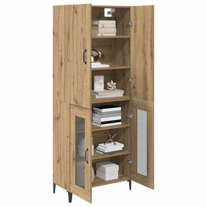 vidaXL Highboard Artisan Oak 69.5 x 34 x 180 cm Engineered Wood
