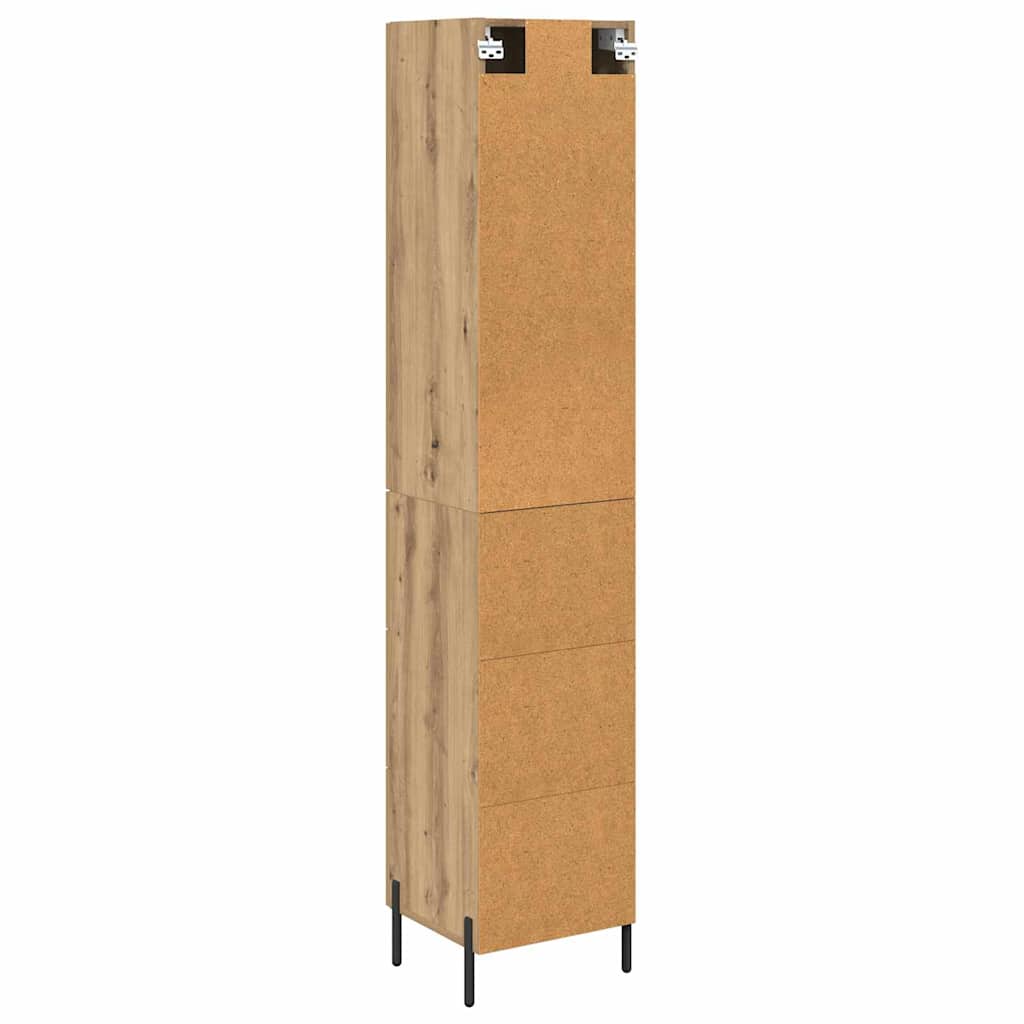 vidaXL Highboard Artisan Oak 34.5 x 34 x 180 cm Engineered Wood