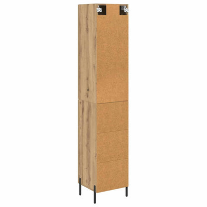 vidaXL Highboard Artisan Oak 34.5 x 34 x 180 cm Engineered Wood