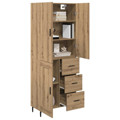 vidaXL Highboard 2 pcs Artisan Oak 69.5 x 34 x 180 cm Engineered Wood
