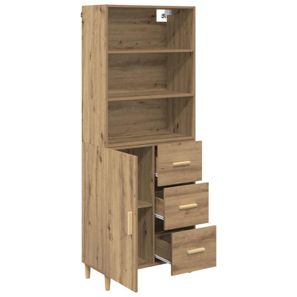 vidaXL Highboard Artisan Oak 69.5 x 32.5 x 180 cm Engineered Wood