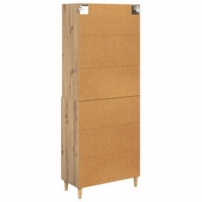 vidaXL Highboard Artisan Oak 69.5 x 32.5 x 180 cm Engineered Wood