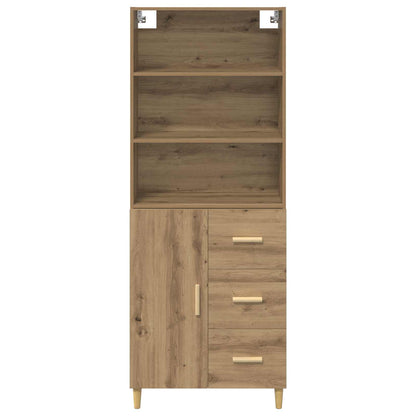 vidaXL Highboard Artisan Oak 69.5 x 32.5 x 180 cm Engineered Wood