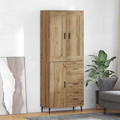 vidaXL Highboard 2 pcs Artisan Oak 69.5 x 34 x 180 cm Engineered Wood