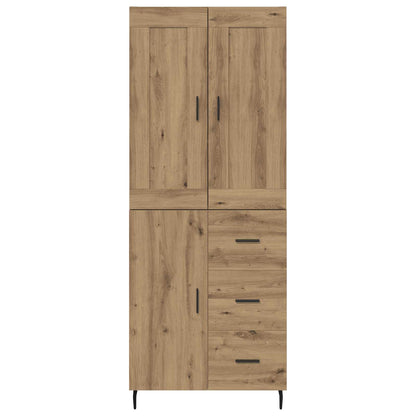 vidaXL Highboard 2 pcs Artisan Oak 69.5 x 34 x 180 cm Engineered Wood