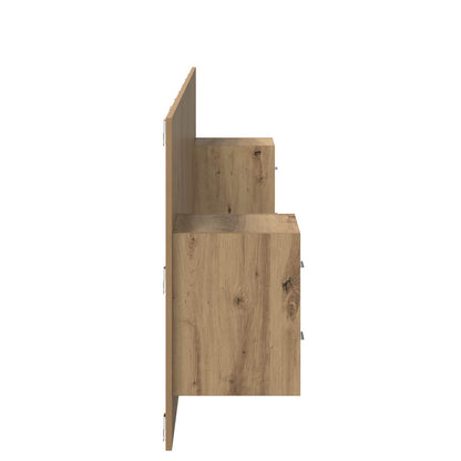 vidaXL Headboard With Cabinet 3 pcs Artisan Oak Engineered Wood
