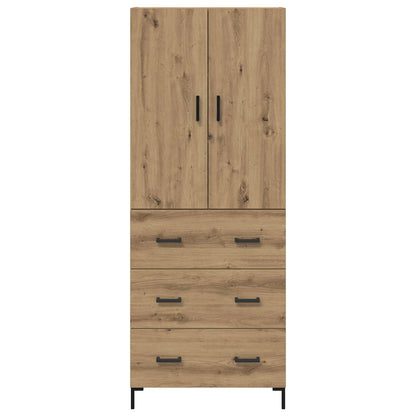 vidaXL Highboard Artisan Oak 69.5 x 34 x 180 cm Engineered Wood