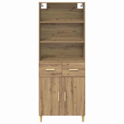 vidaXL Highboard Artisan Oak 69.5 x 34 x 180 cm Engineered Wood