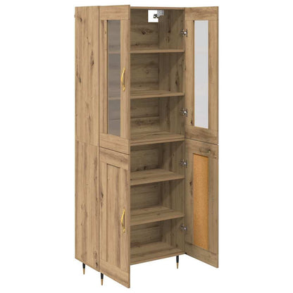 vidaXL Highboard 2 pcs Artisan Oak 69.5 x 34 x 180 cm Engineered Wood