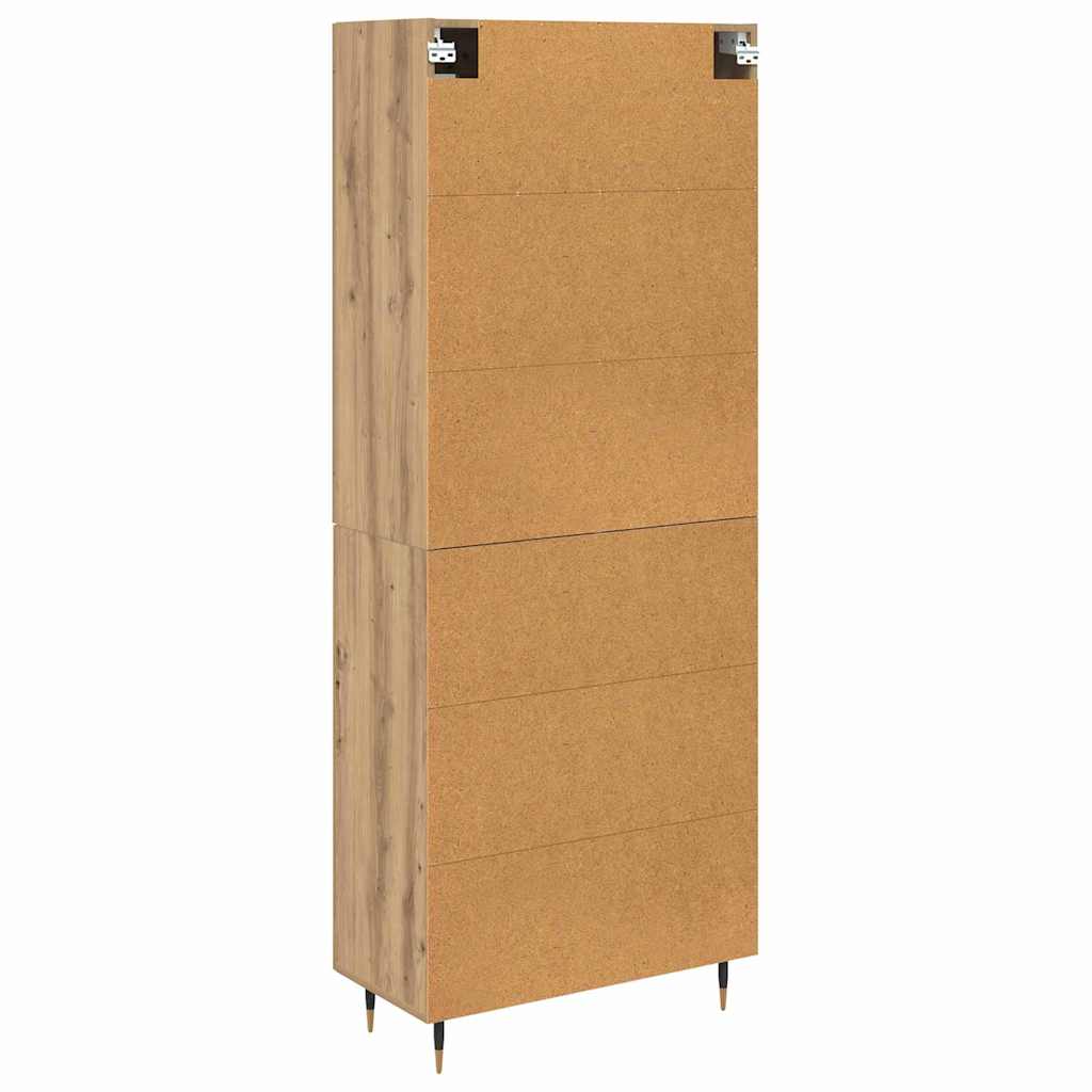 vidaXL Highboard 2 pcs Artisan Oak 69.5 x 34 x 180 cm Engineered Wood
