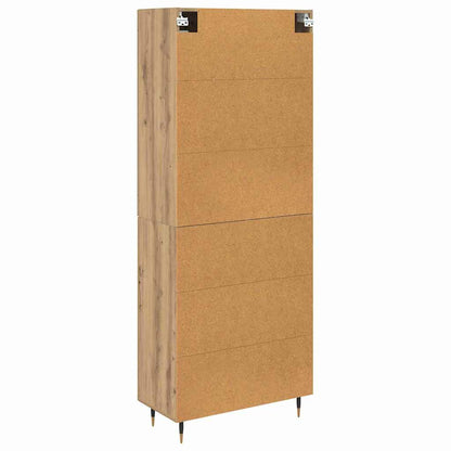vidaXL Highboard 2 pcs Artisan Oak 69.5 x 34 x 180 cm Engineered Wood