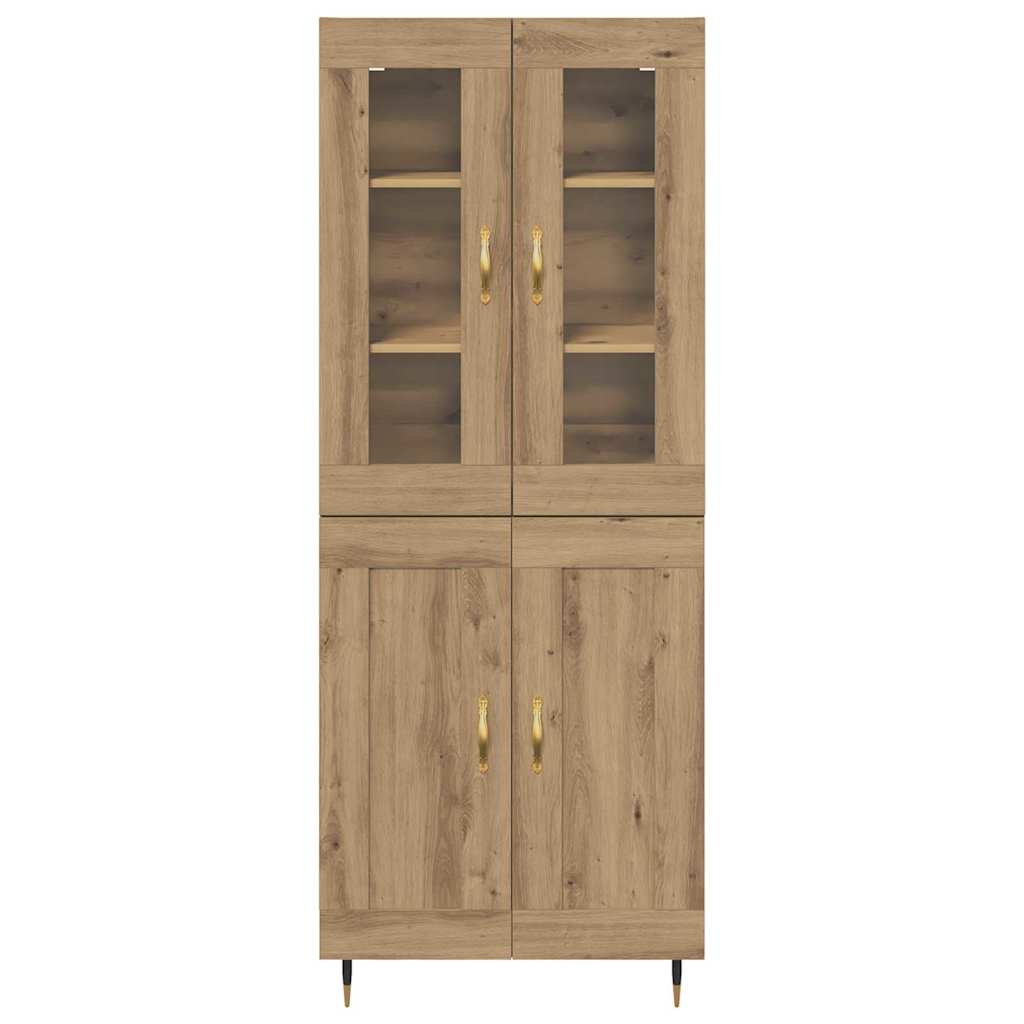 vidaXL Highboard 2 pcs Artisan Oak 69.5 x 34 x 180 cm Engineered Wood