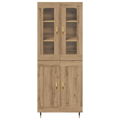 vidaXL Highboard 2 pcs Artisan Oak 69.5 x 34 x 180 cm Engineered Wood