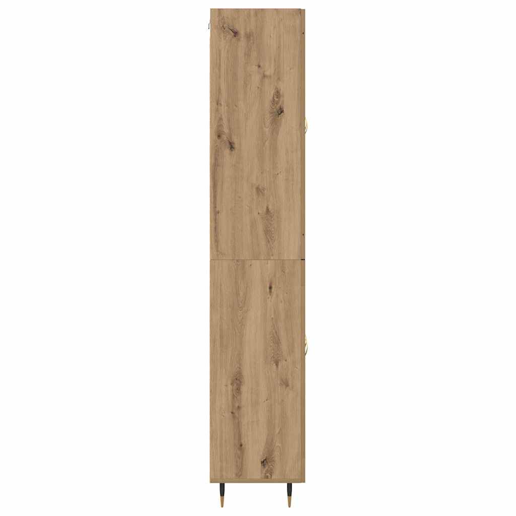 vidaXL Highboard 2 pcs Artisan Oak 69.5 x 34 x 180 cm Engineered Wood