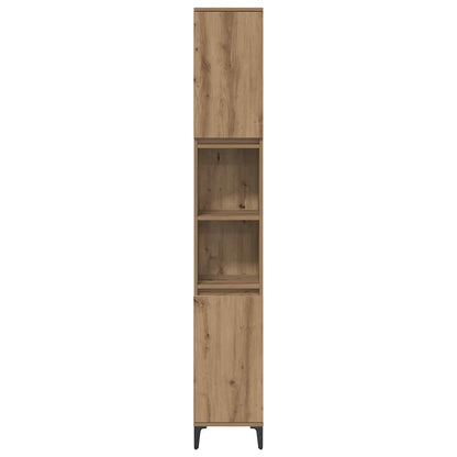 vidaXL Bathroom Furniture Set 3 pcs Artisan Oak Engineered wood